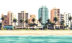 Interioare de lux ale unui apartament amenajat modern la mare | apartament de închiriat Mamaia Nord
